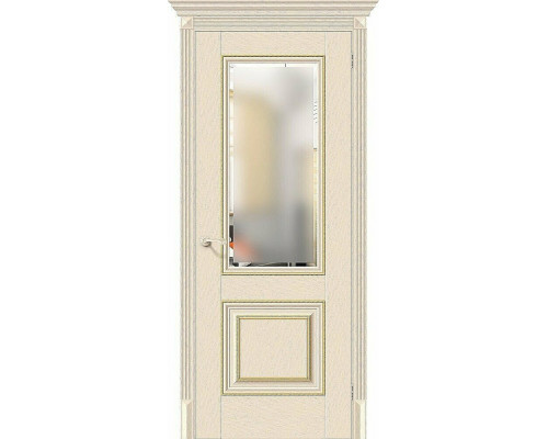 Межкомнатная дверь Классико-33G-27, цвет: Ivory Размер полотна в мм: 200*80 Стекло: Magic Fog