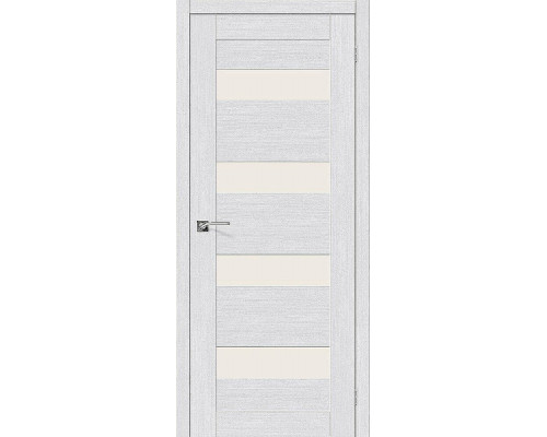 Межкомнатная дверь Легно-23, цвет: Milk Oak Размер полотна в мм: 200*70 Стекло: Magic Fog