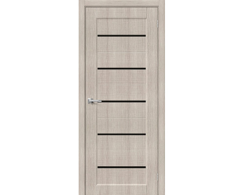 Межкомнатная дверь Мода-22 Black Line, цвет: Cappuccino Melinga Размер полотна в мм: 200*60