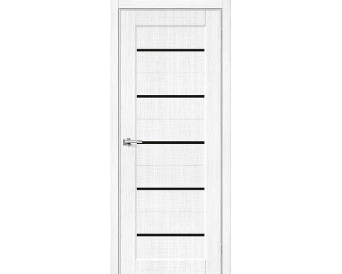 Межкомнатная дверь Мода-22 Black Line, цвет: Snow Melinga Размер полотна в мм: 200*80