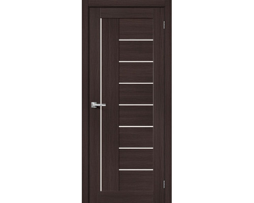 Межкомнатная дверь Порта-29, цвет: Wenge Veralinga Размер полотна в мм: 200*70 Стекло: Magic Fog